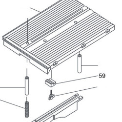 Aluminium Bracket Clamp for Miter Saw Compa Orange 305-0