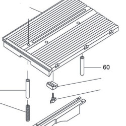 Back Rod Bench Lifting Guide for Miter Saw Compa Orange 305-0