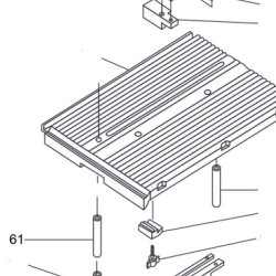 Front Rod Bench Lifting Guide for Miter Saw Compa Orange 305-0