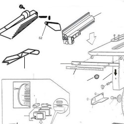 Upper Protection Holder for Miter Saws Compa TC 10-14