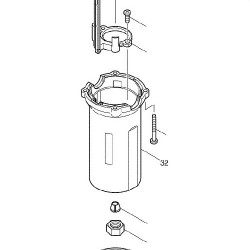 Carcassa Base per Rifilatore Makita 3707-3707FC