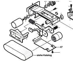 Base Plate for Belt Sanders Bosch PBS 75A-AE - Diagram