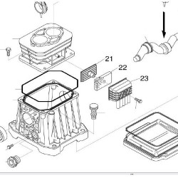 Set Intake Filter for Pumping Unit Fiac AB248 - Diagram