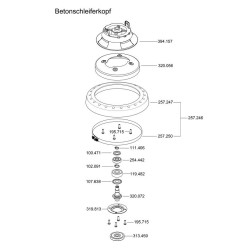 Flex Spare Parts for Sander for Concrete WST 1000 FV