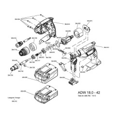 Flex Spare Parts for Cordless Screwdriver ADW 18,0-42