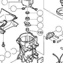 Magnet for Hammers Hitachi DH40MRY-DH45MR - Exploded Diagram