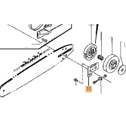 Tension Adjustment Bolt Plate for Chainsaw Tanaka ECS3351D
