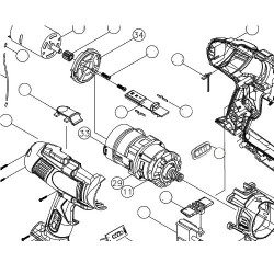 Gears Assembly for Drill Screwdrivers Stayer PBL320PK