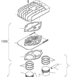 Valves Plate Set for Pumping Units FIAC AB 410-510-512 - Diagram