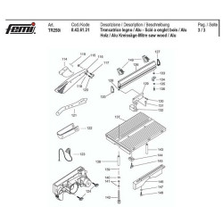 Femi Spare Parts for Miter Saw TR250i-8426131