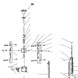 Pomello Regolazione Lama per Sega a Nastro Makita LB1200F - Esploso