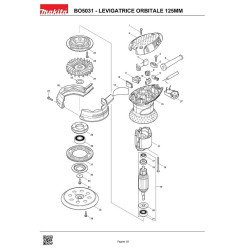 Ricambi Makita per Levigatrice BO5031