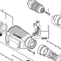 Red Knob Switch Pin for Hammers Bosch GBH 36V-VF-LI