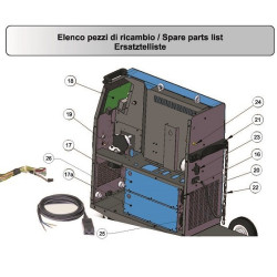 Ricambi Awelco per Saldatrice PULSEMIG 250