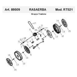 Ricambi Ama per Rasaerba a Trazione RT521