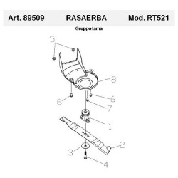 Ricambi Ama per Rasaerba a Trazione RT521