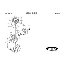 Kawasaky Spare Parts for Bruschcutter NKBC 35