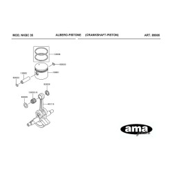Ricambi Kawasaky per Decespugliatore NKBC 35