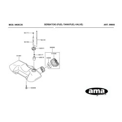 Ricambi Ama per Decespugliatore AG 260 TR–AG2 265