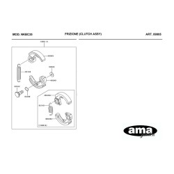 Ricambi Ama per Decespugliatore AG 260 TR–AG2 265