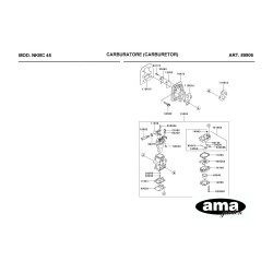 Ricambi Ama per Decespugliatore AG 260 TR–AG2 265