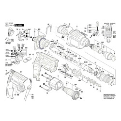 Bosch Spare Parts for Rotary Hammer GBH 2-20 D