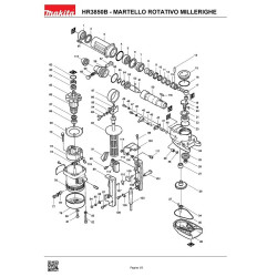Makita Spare Parts for Rotary Hammer HR3850B