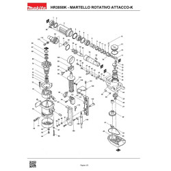 Makita Spare Parts for Rotary Hammer HR3850K