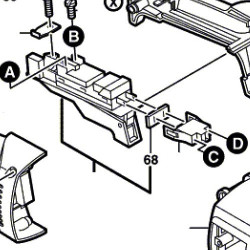 Piastra di tenuta per Smerigliatrici Bosch GWS22-230JH/24-230B/PWS1900