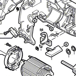 Leva a Forchetta per Trapani a Percussione Bosch PSB 700-2 RE - Esploso