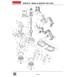 Ricambi Makita per Sega a Nastro DPB181Z - 18V LITIO
