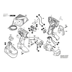 Bosch Spare Parts for Impact Wrench GDS 18 V