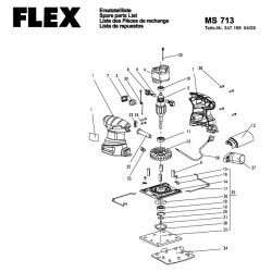 Flex Spare Parts for Orbital Sander MS 713