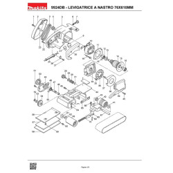 Makita Spare Parts for Belt Sander 9924DB