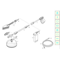 Black&Decker Spare Parts for Pressure Washer BXPW 1400 PE