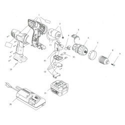 Ricambi Flex per Trapano Avvitatore AC 14,4 Li