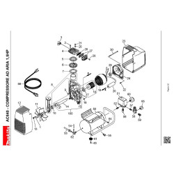 Ricambi Makita per Compressore AC640