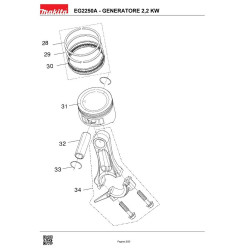 Makita Spare Parts for Power Generator EG2250A