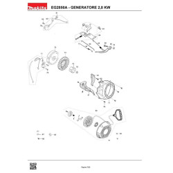 Ricambi Makita per Generatore di Corrente EG2850A