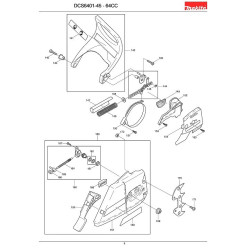 Makita Spare Parts for Chainsaw DCS6401-45