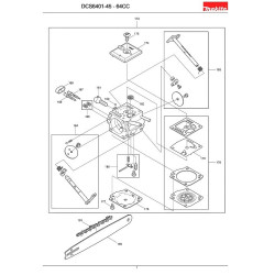 Ricambi Makita per Motosega DCS6401-45