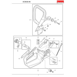 Makita Spare Parts for Chainsaw DCS50-45