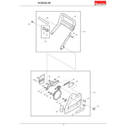 Makita Spare Parts for Chainsaw DCS50-45