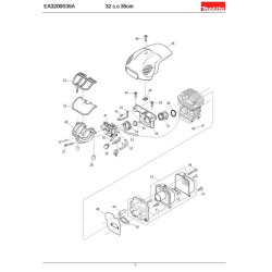 Makita Spare Parts for Chainsaw EA3200S35A