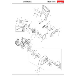Makita Spare Parts for Chainsaw EA3201S35A