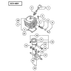 Tanaka Spare Parts for Chainsaw ECV-4501
