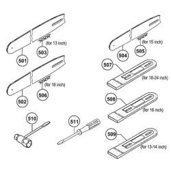 Tanaka Spare Parts for Chainsaw ECV-4501