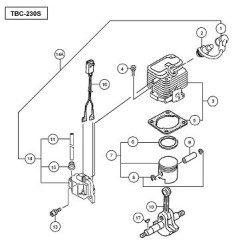 Tanaka Spare Parts for Brush Cutter TBC-230S