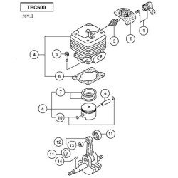 Tanaka Spare Parts for Brush Cutter TBC-600
