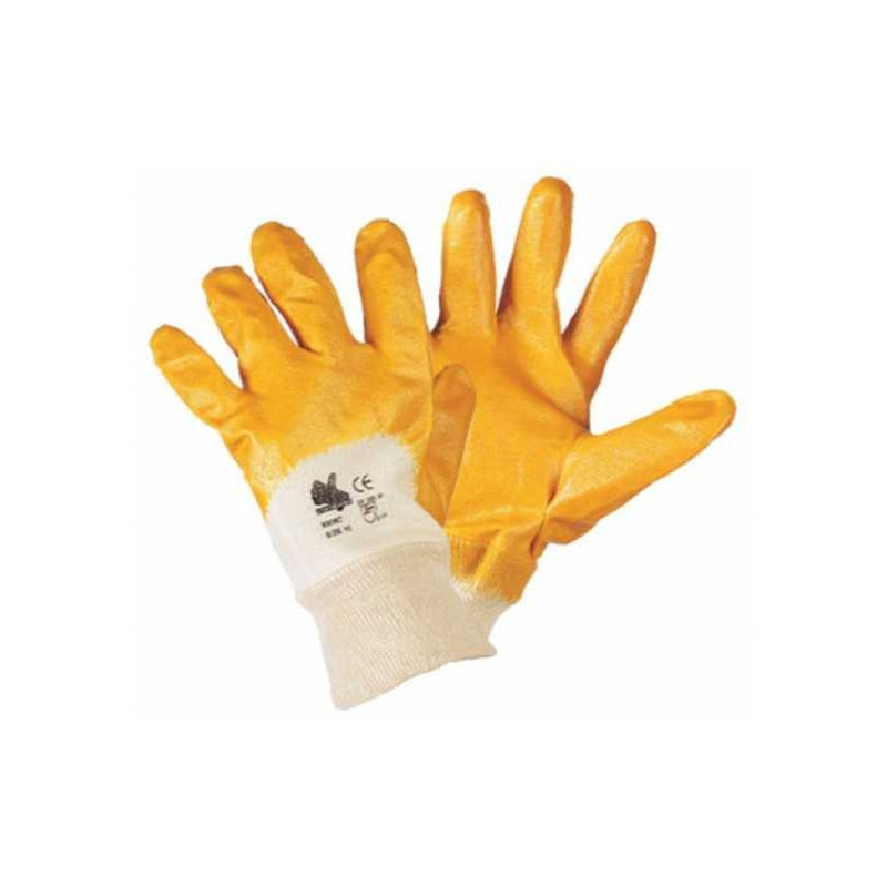 Guanti Giallo Spalmati NBR Tg 8